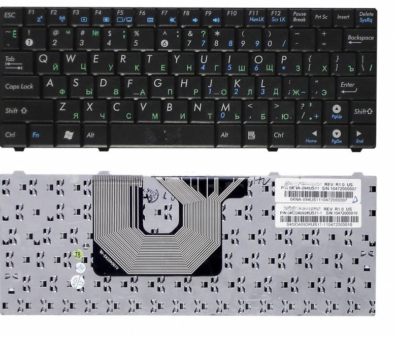 Клавиатура для ASUS (T91 series ) rus, black - фото фото фото 3