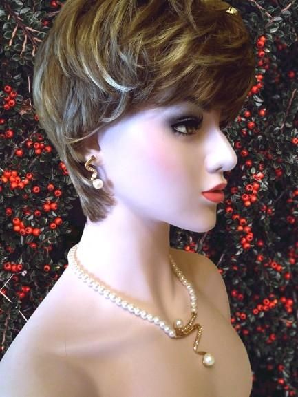 Комплект под жемчуг Fashion Jewelry, колье, браслет, серьги - фото фото фото 1