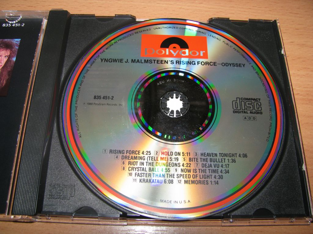 YNGWIE MALMSTEEN RISING FORCE - Odyssey   (1988 Polydor USA) - фото фото фото 2