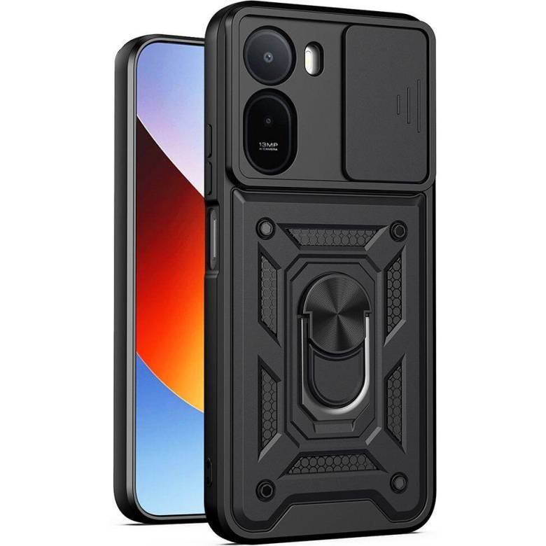 Xiaomi Redmi A7 pro Чехол противоударный Шторка (черный) - фото фото фото 0