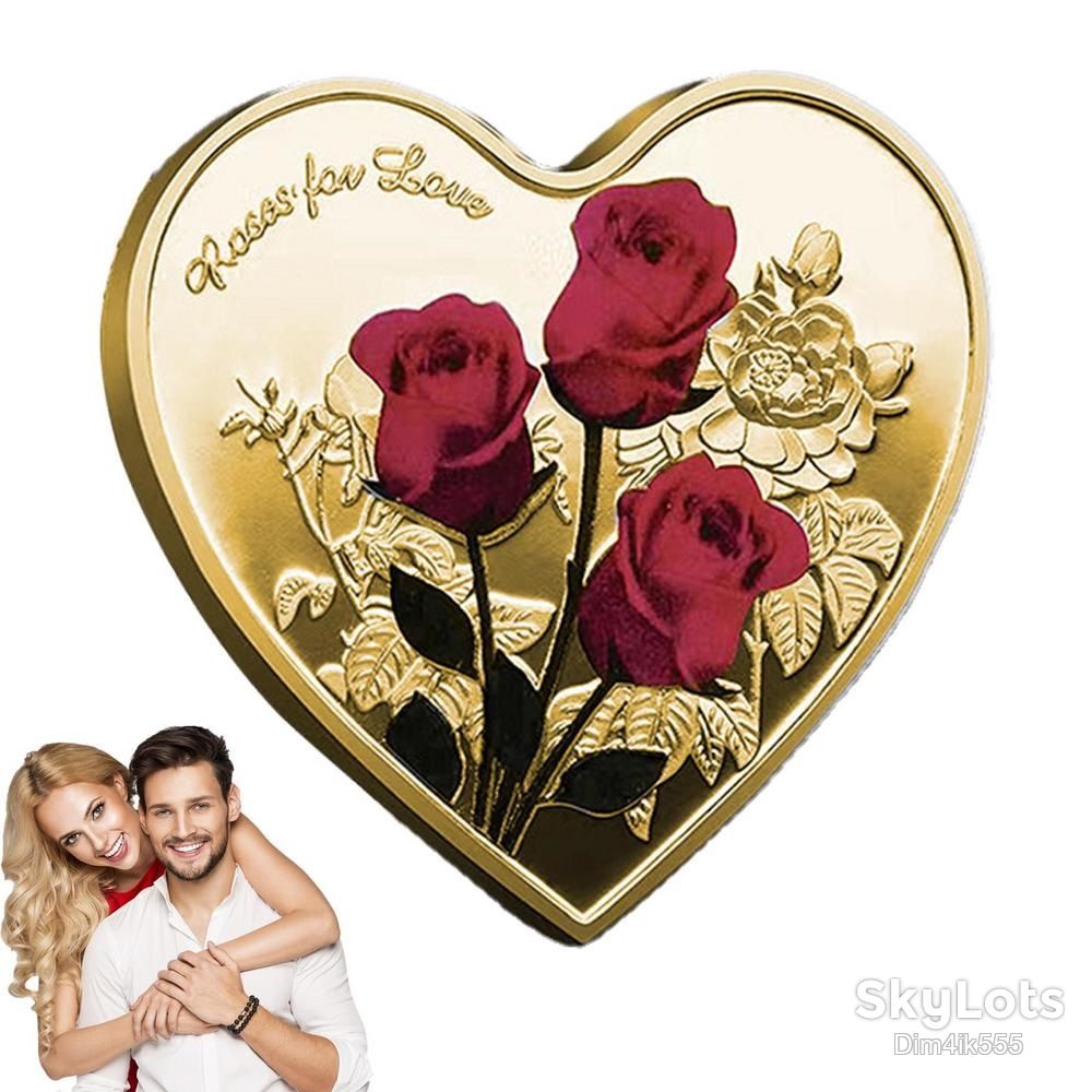 Памятная монета День Святого Валентина I Love You Gold - фото фото фото 5