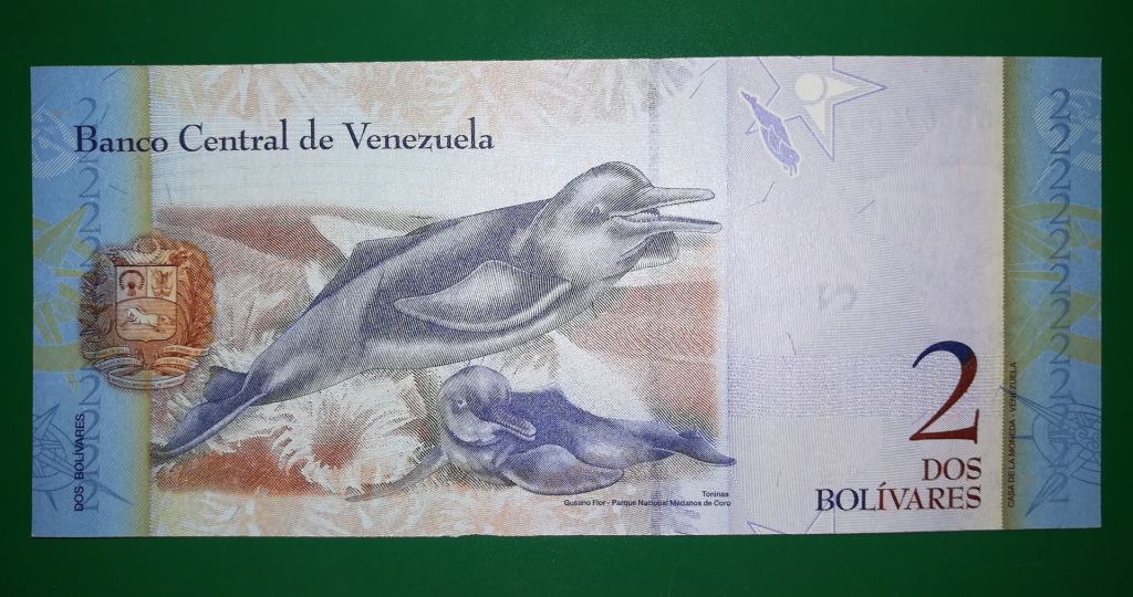 Venezuela Венесуэла 2 боливара фуэрте 24 мая! 2007 UNC - фото фото фото 1