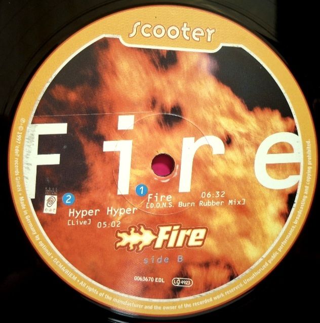 Scooter - Fire - 1997.  (EP). 12. Vinyl. Пластинка. USA. - фото фото фото 3