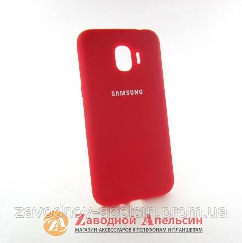 Samsung J2 J250 2018 чехол Silicone cover red - фото фото фото 0