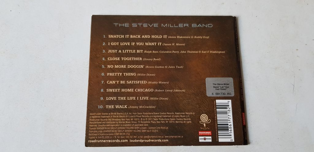 The Steve Miller Band Let Your Hair Down CD ліцензія - фото фото фото 1