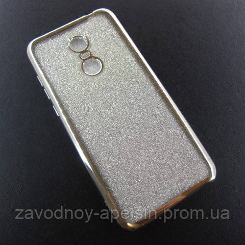 Xiaomi Redmi 5 plus 5+ чехол блестки Electroplating серебро - фото фото фото 0