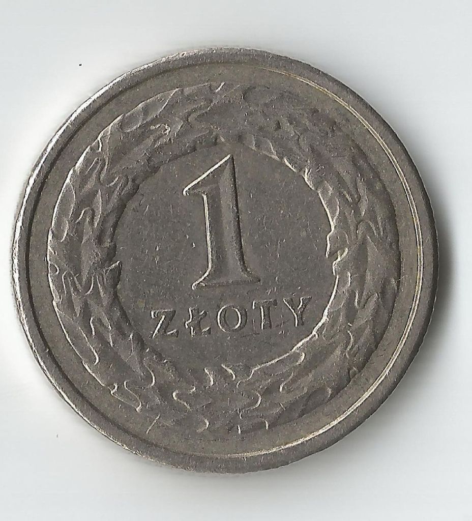 1 злотый  (złoty) 1992 года. - фото фото фото 0