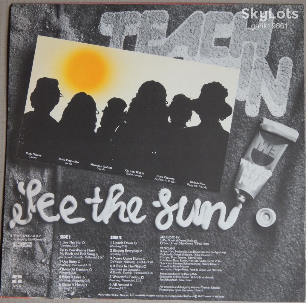 Teach In ‎– See The Sun    (Negram ‎– NN 6, Holland) NM-/EX+ - фото фото фото 1