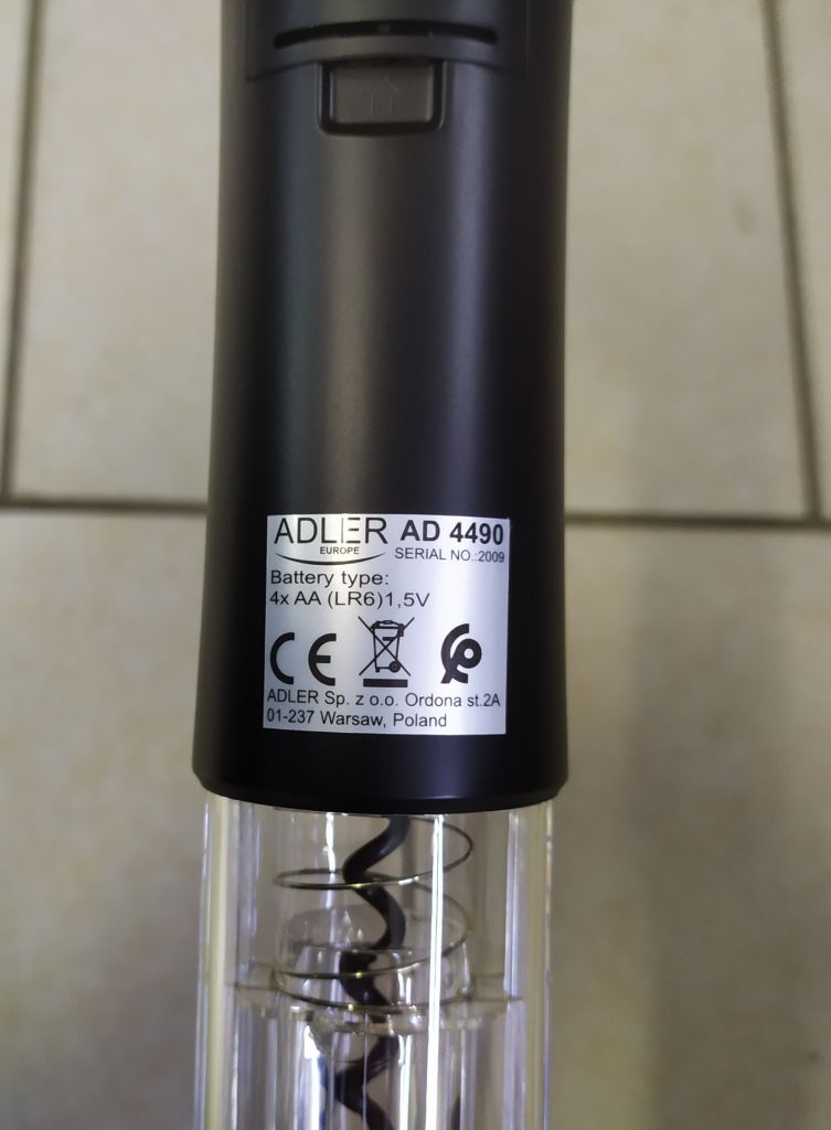Новый электрический штопор для вина из Европы Adler AD4490 с гарантией - фото фото фото 4