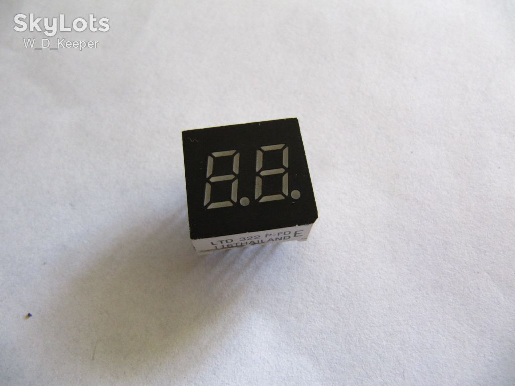 LITEON LTD322P-FD LED two digit display Red 7-сегментний 2-розрядний індикатор - фото фото фото 0