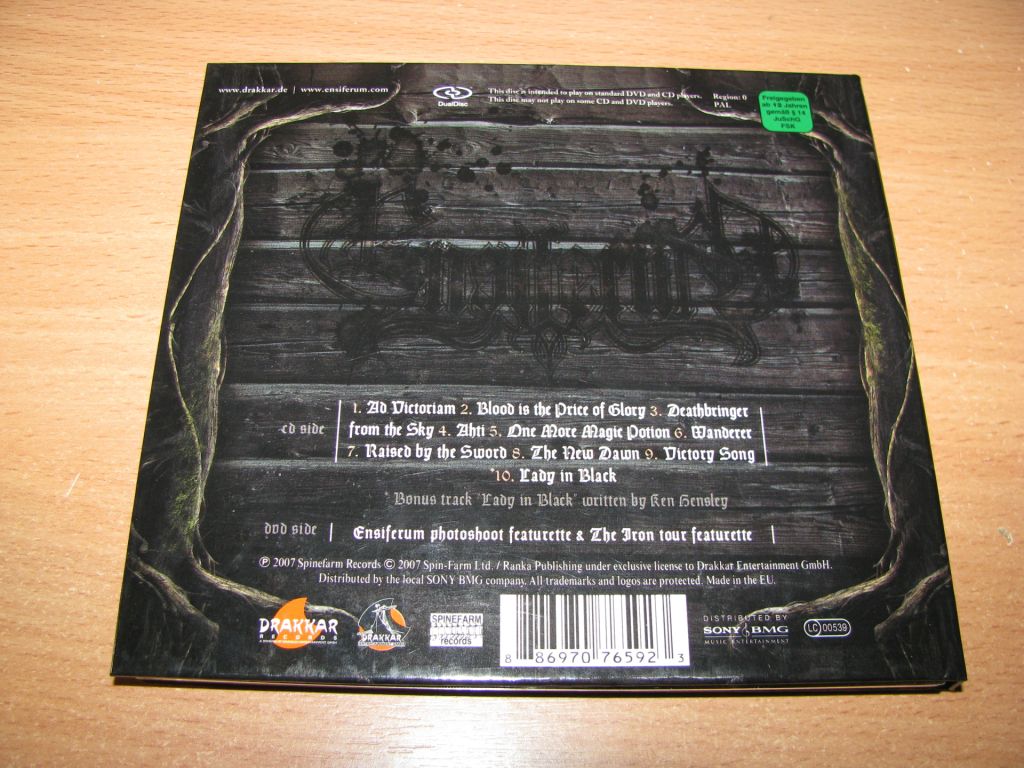 ENSIFERUM - Victory Songs  (2007 Spinefarm DIGIBOOK) - фото фото фото 1