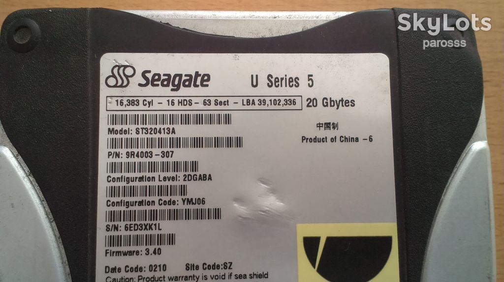 Жорсткий диск 20Gb Seagate IDE - фото фото фото 1