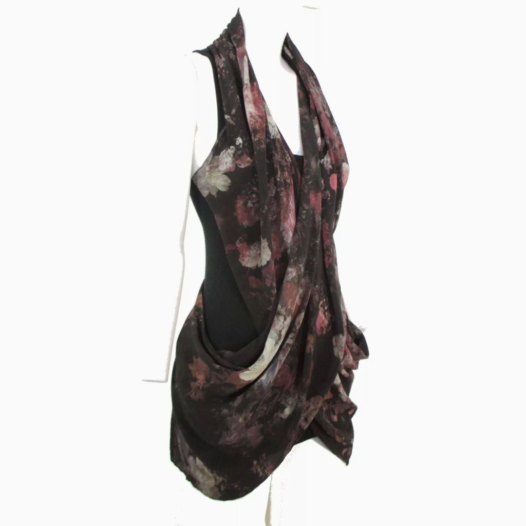 Топ шелк-лиоцелл Allsaints Irrochka night floral top 44р - фото фото фото 1