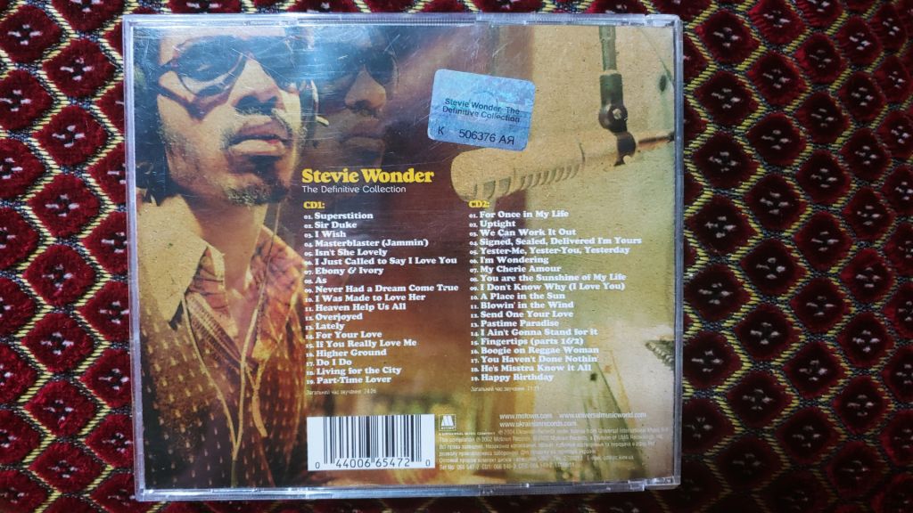 CD аудио Stevie wonder The definitive collection 2cd - фото фото фото 1