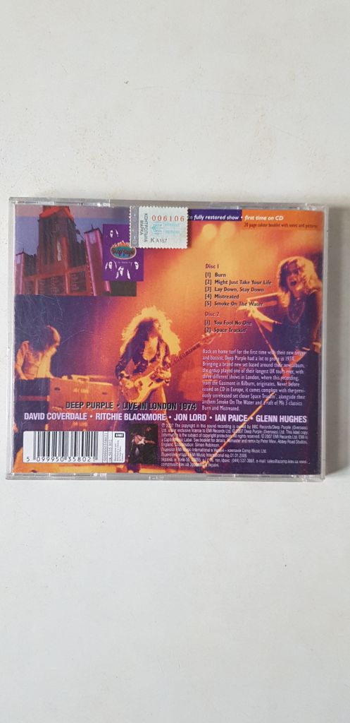 Deep Purple Live in London 2CD ліцензія - фото фото фото 1