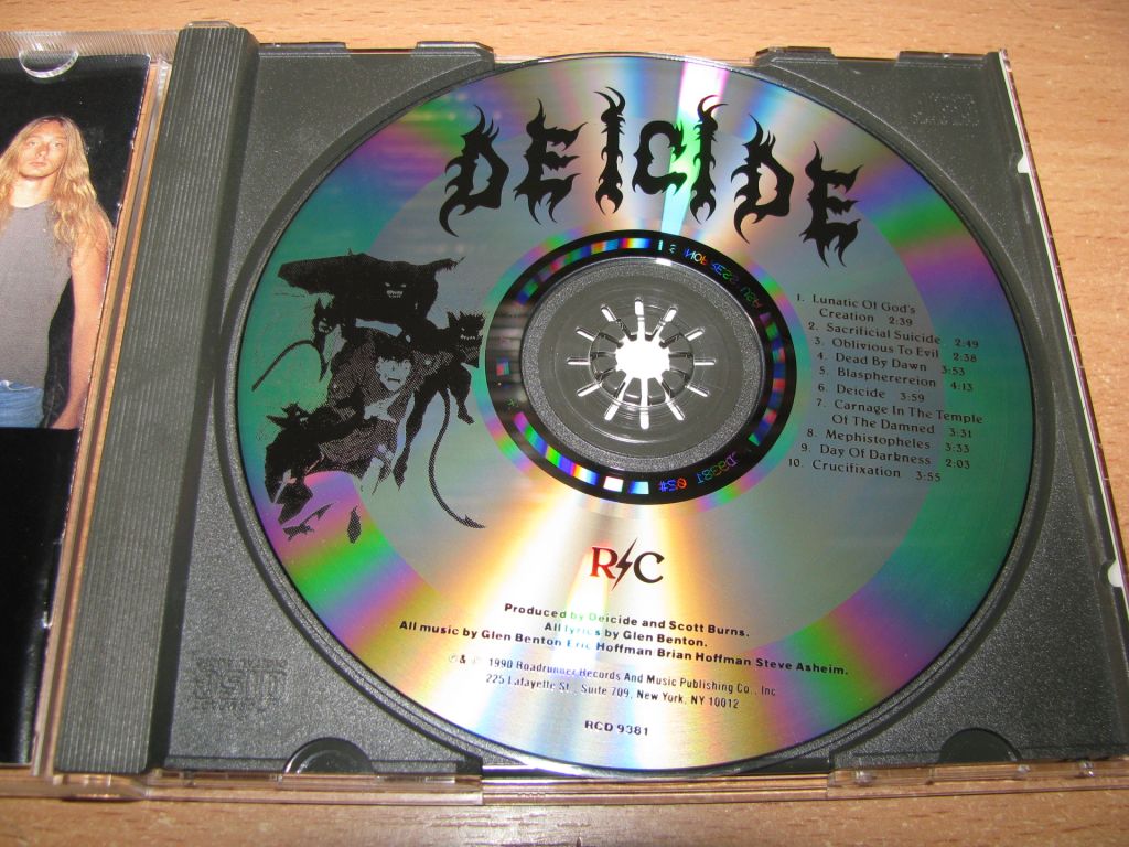 DEICIDE - Deicide S/T  (1990 Roadracer, SONOPRESS USA) - фото фото фото 2