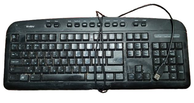 Клавіатура мультимедійна SVEN Comfort 3235 Multimedia Keyboard USB - фото фото фото 0