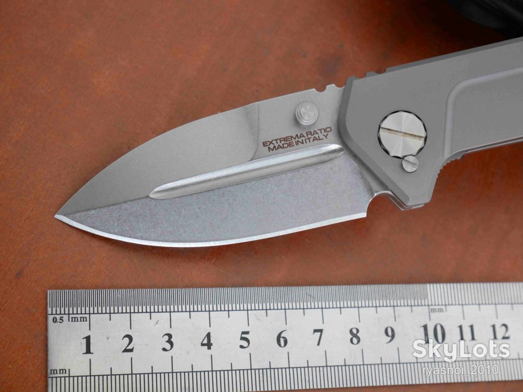 Extrema Ratio Frame Rock, D2 Stonewash, Titanium, Replica, Outdoor, Tactical, Frame Lock - фото фото фото 1