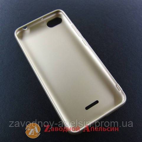 Xiaomi Redmi 6A защитный чехол Soft touch gold - фото фото фото 1