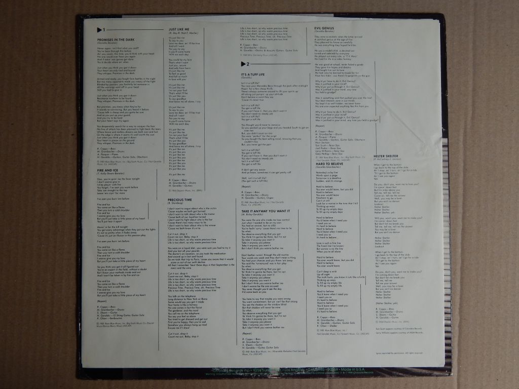 Pat Benatar ‎– Precious Time      (Chrysalis ‎– CHR 1346, US) EX/EX+ - фото фото фото 2