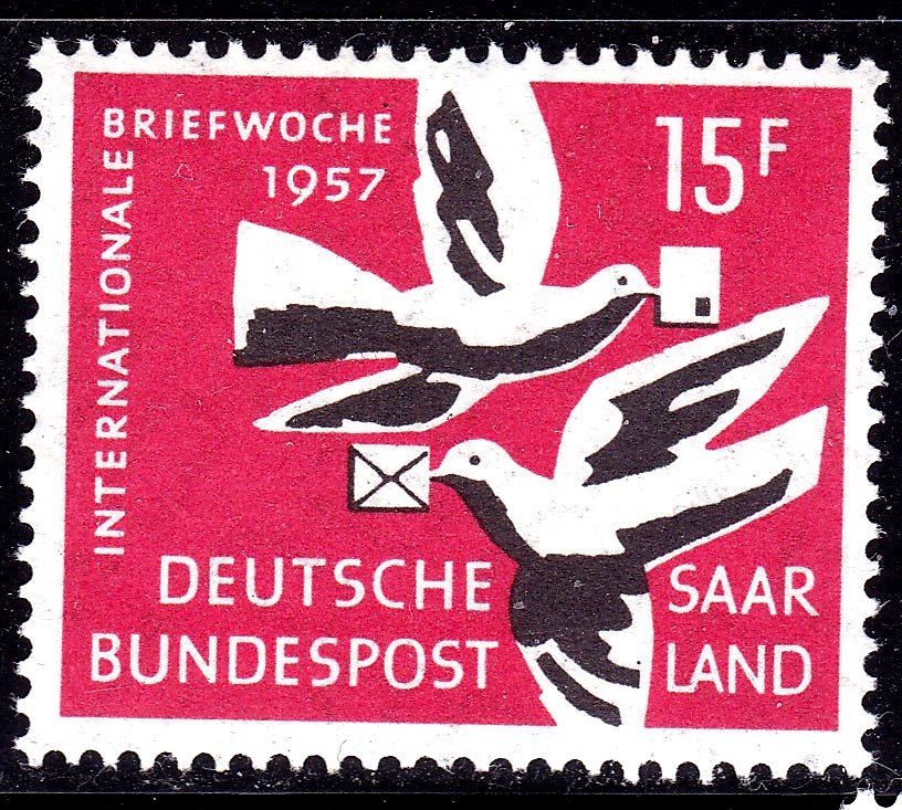 СААР / SAAR  1957 г MNH - Международная неделя письма - фото фото фото 0