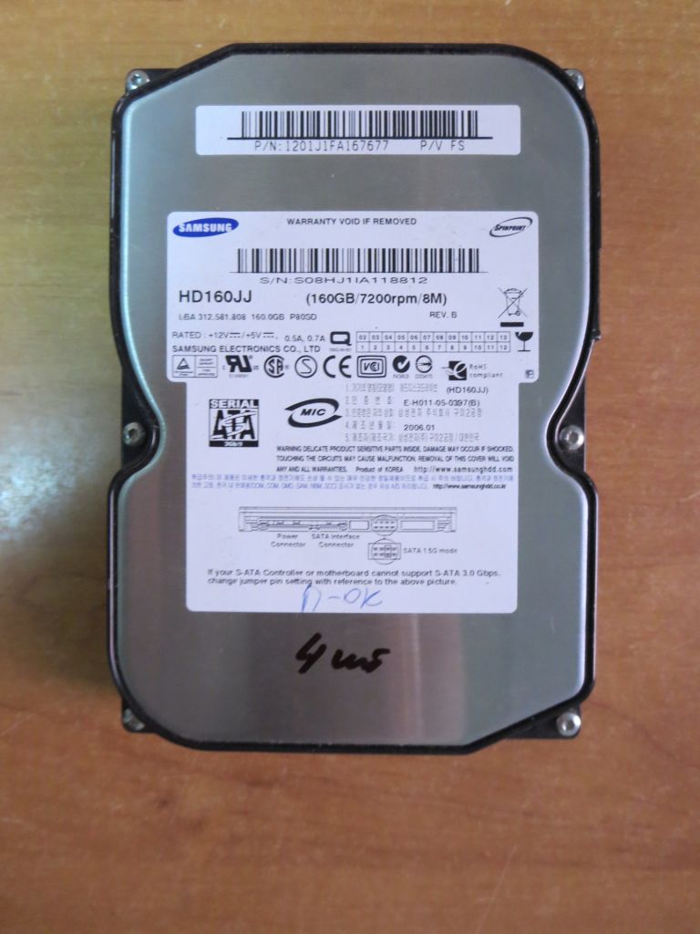 Жесткий диск HDD Samsung HD160JJ 160 Gb - фото фото фото 0
