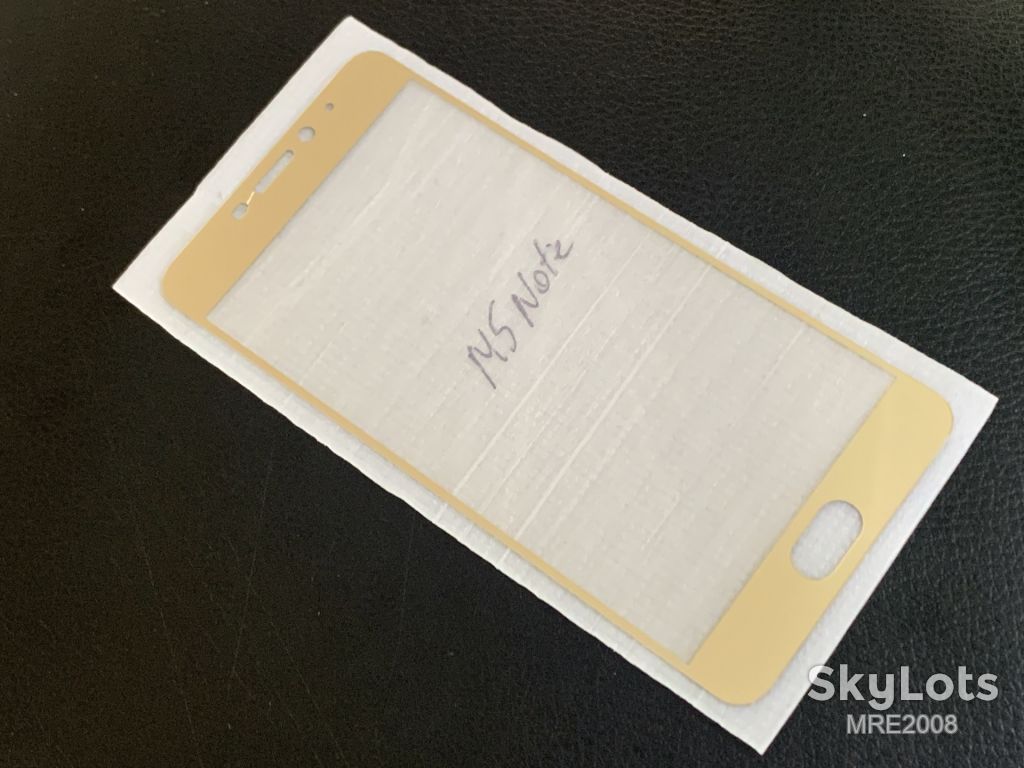 Захисне скло Full Screen для Meizu M5 Note gold - фото фото фото 1