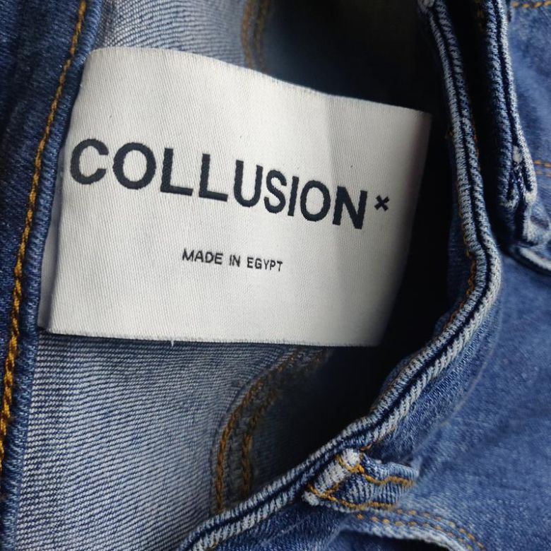 Штани джинсові collusion рвані - фото фото фото 3