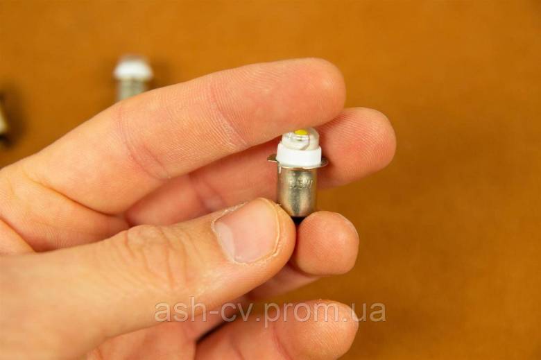 Лампочка, для ліхтарика, 3V, 0.5W, LED, P13.5, P13.5S, PR2 - фото фото фото 2
