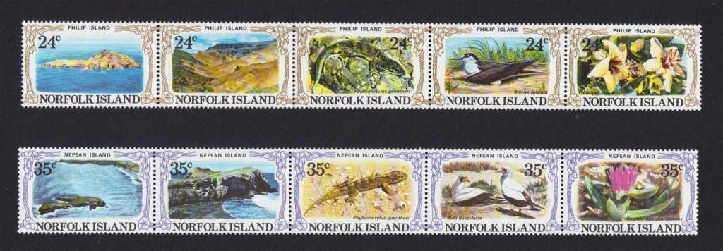 NM Фауна .  Норфолк 1982 г  MNH - 2е сцепки - флора - фото фото фото 0