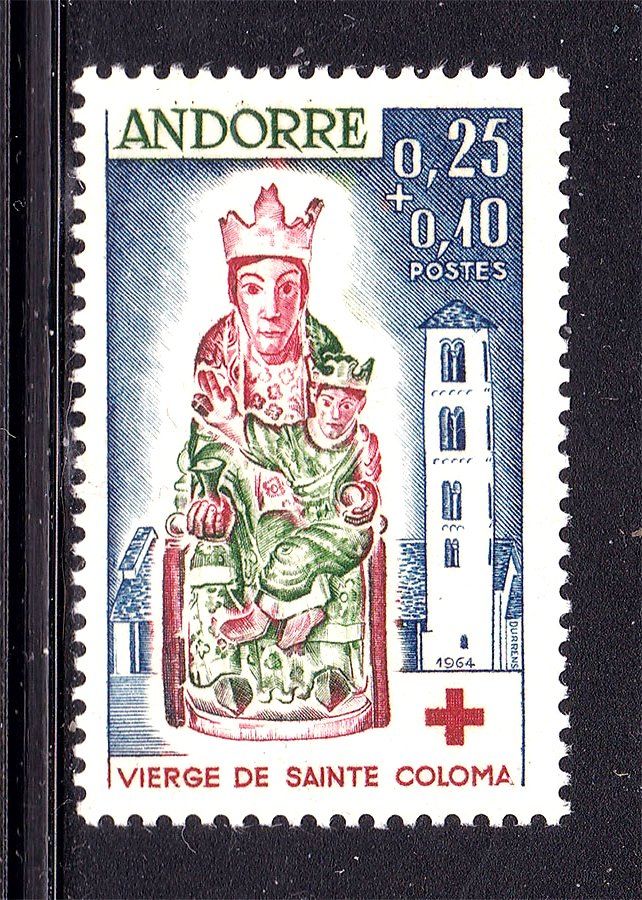 Андорра   ( RF )  1964 г  MNH  - КРАСНЫЙ  КРЕСТ - - фото фото фото 0
