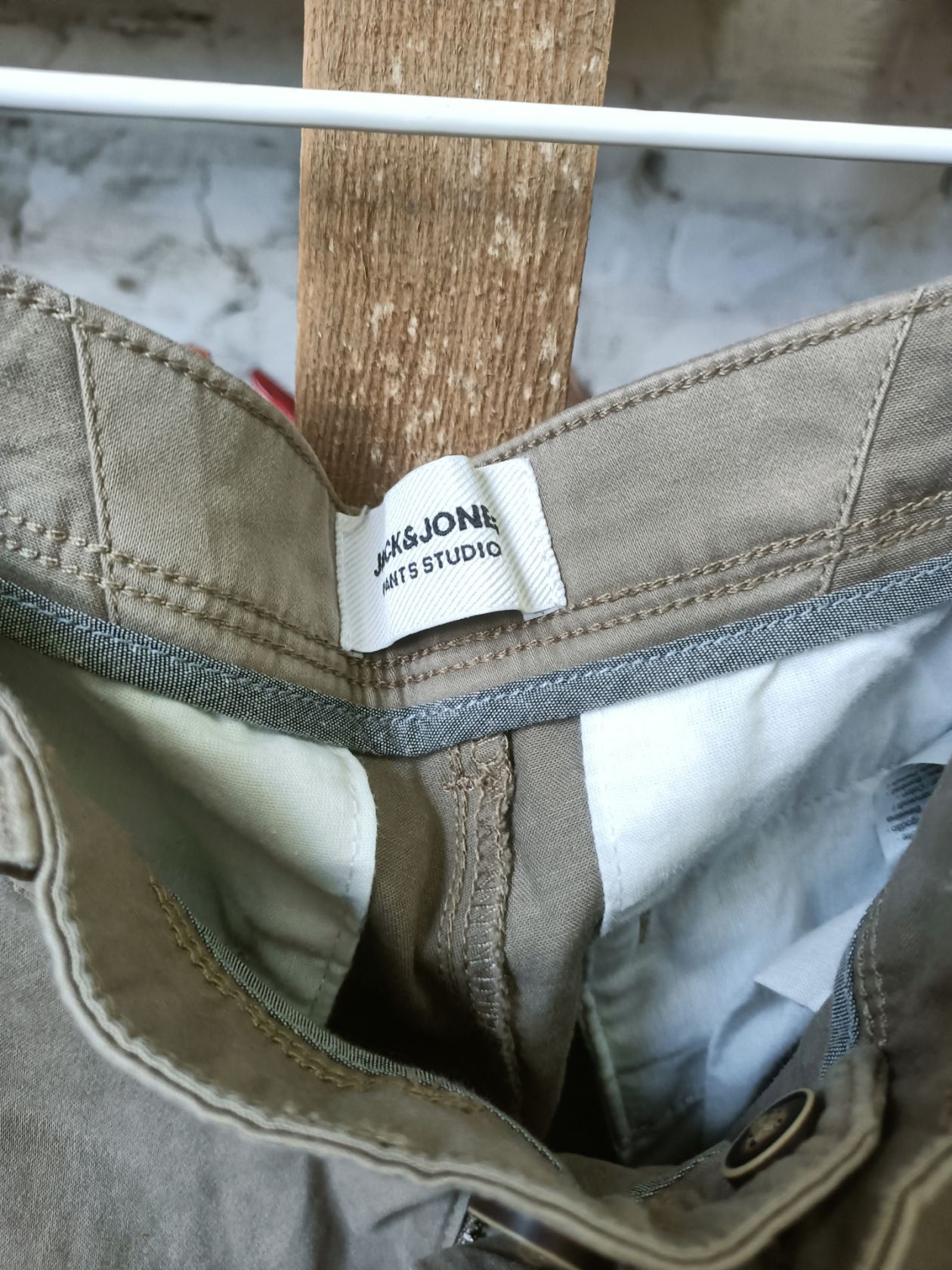 Штани чоловічі Jack &amp; Jones розмір 32/32 бежеві 3484 - фото фото фото 5