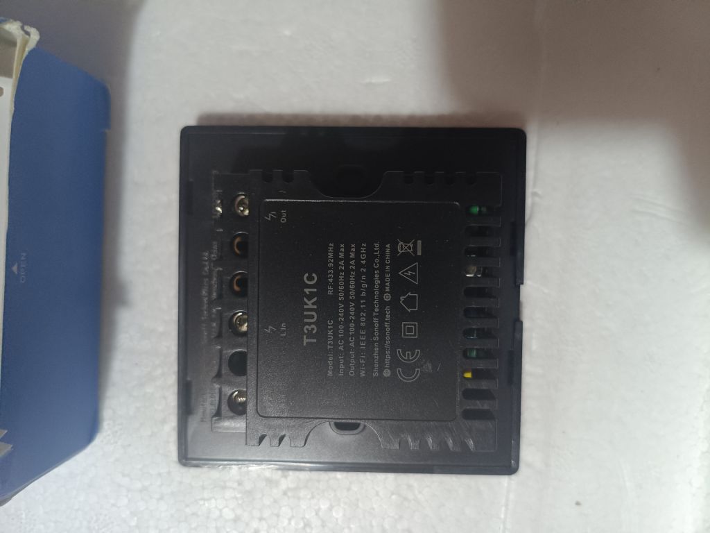 Sonoff T3UK1C-TX Wi-Fi розумний настінний вимикач з радіочастотним керуванням. Амазон. - фото фото фото 1