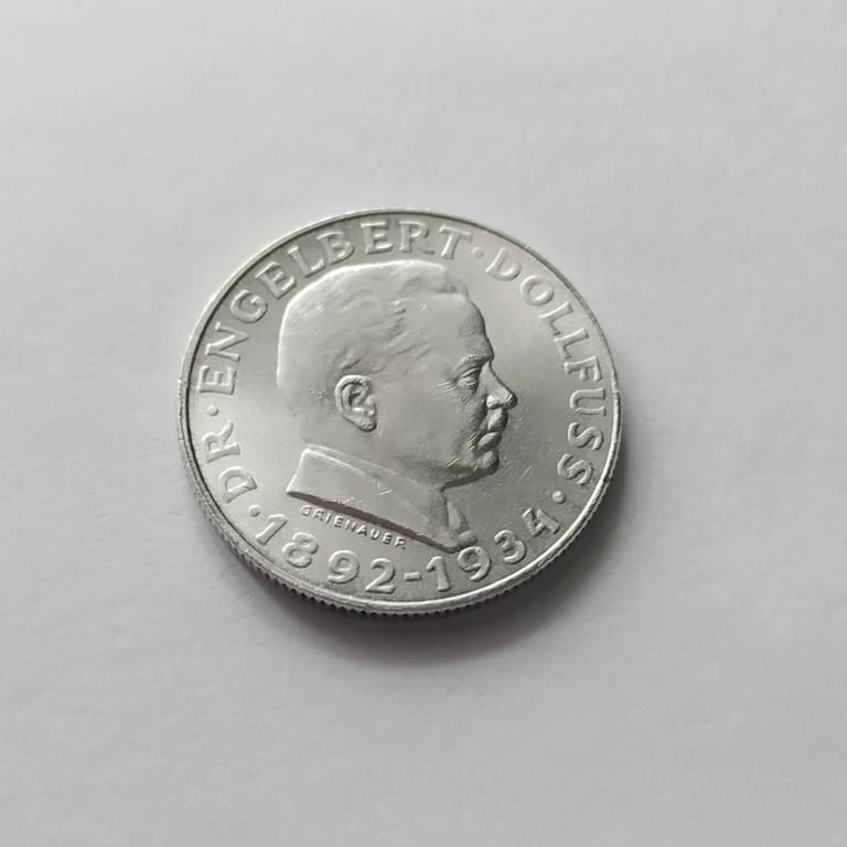 2 ШИЛЛИНГА АВСТРИЯ 1934 состояние UNC серебро РЕДКАЯ!!! - фото фото фото 0