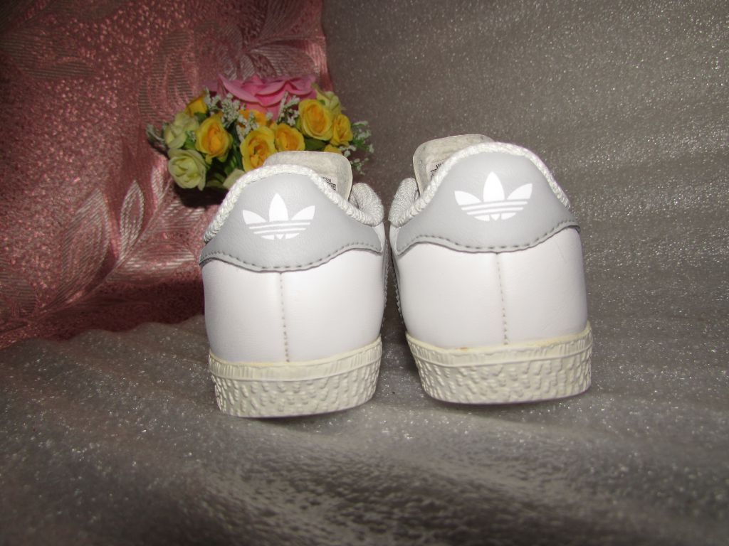 БЕЛЫЕ КРОССОВКИ ~ ADIDAS ~ GAZELLE ИНДОНЕЗИЯ р 23 / 14 см - фото фото фото 8
