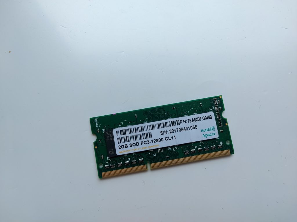 Apacer SODIMM DDR3 2Gb 1600MHz 12800S CL11 75.A84DF.G040B - фото фото фото 0