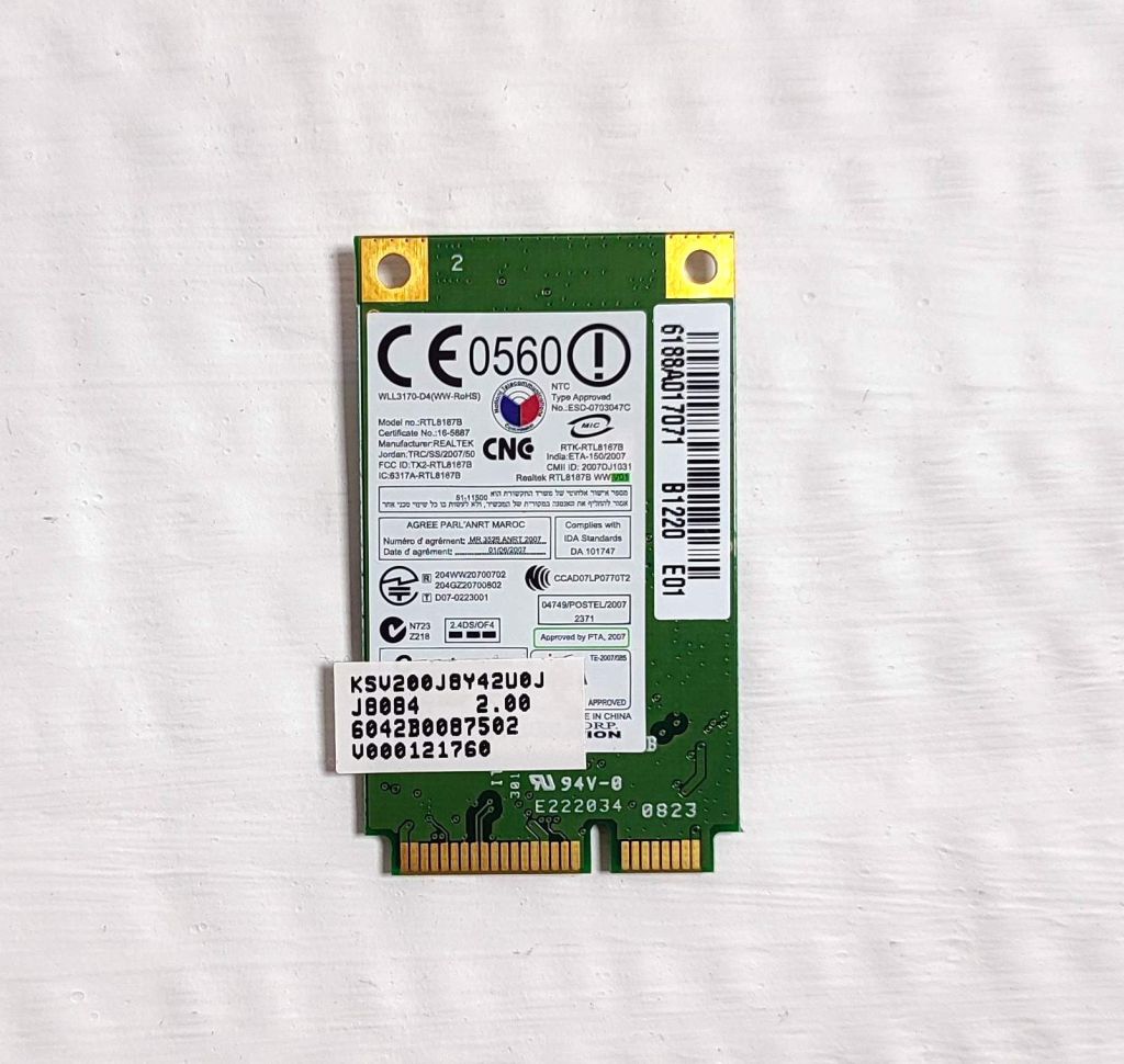 657 Wi-Fi Realtek RTL8187B 802.11 b/g Mini PCI-Express 54 Mbps для ноутбука - фото фото фото 1