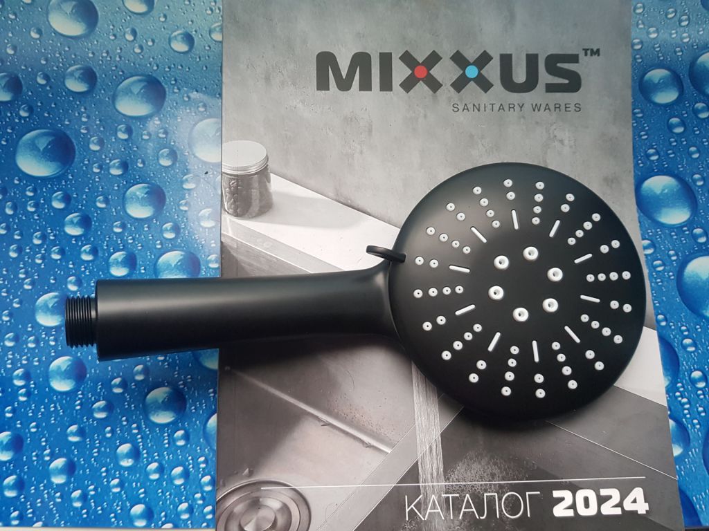 Лейка для душа Mixxus SH-15    (3 режима) черная - фото фото фото 6