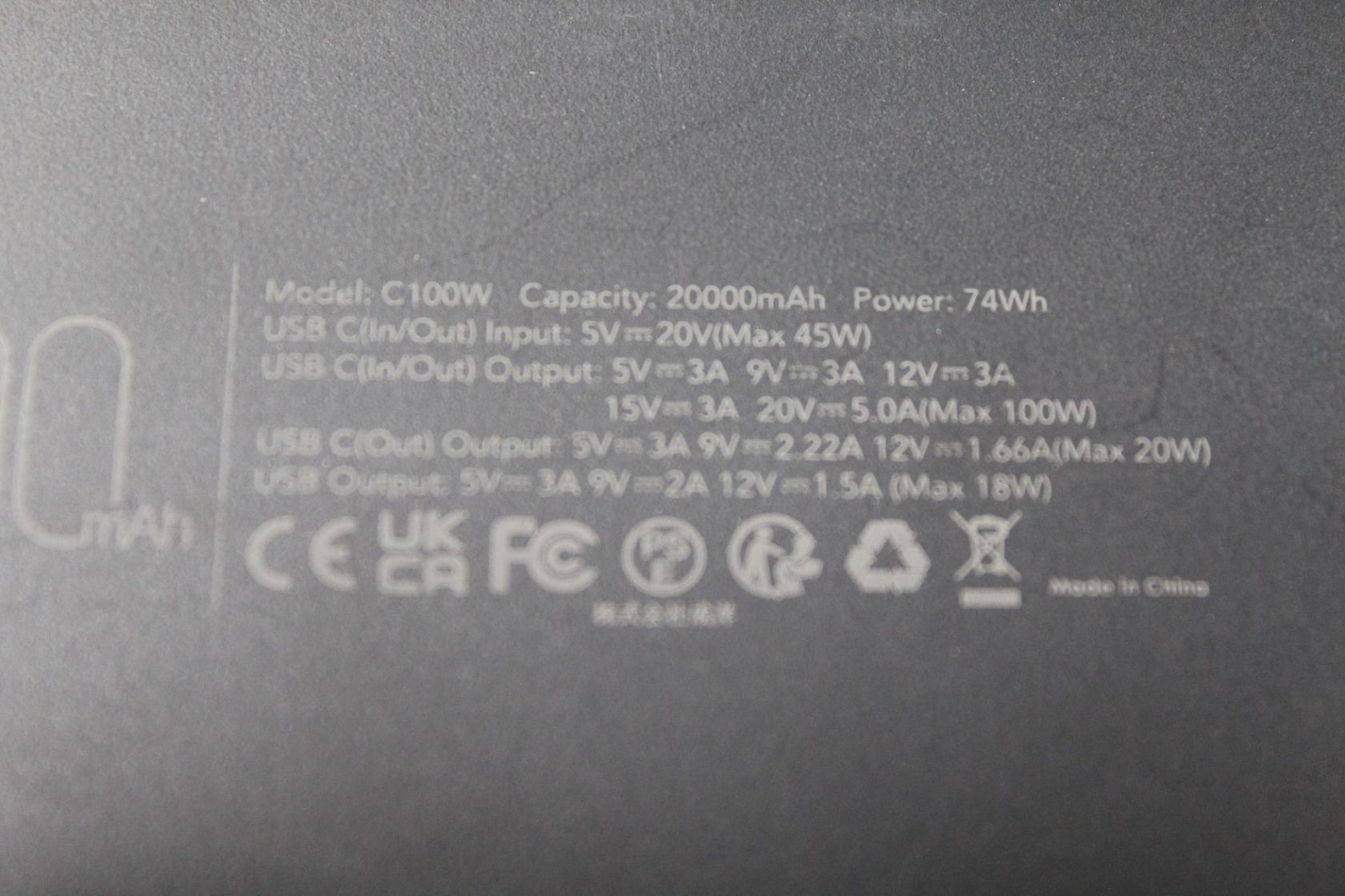 зарядний пристрій Charmast C100W 20000 mAh 100 W - фото фото фото 4