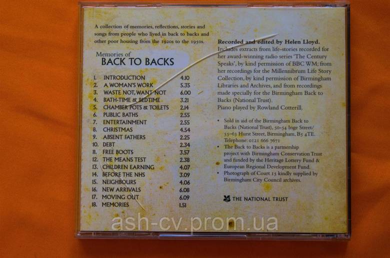 Музичний диск CD. Memories of BACK TO BACKS - фото фото фото 2