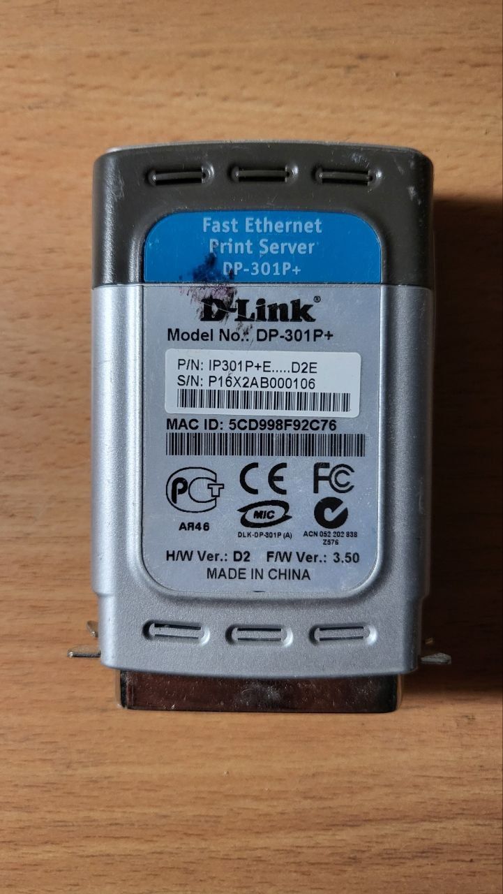 Принт-сервер D-Link DP-301P+ - фото фото фото 1