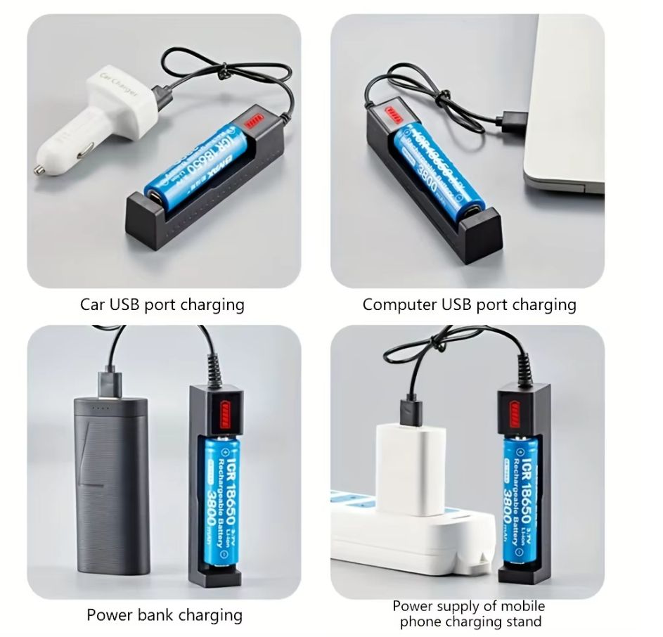 Зарядное устройство для аккумуляторов 18650 1 слот USB. - фото фото фото 8