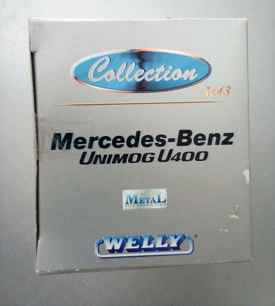 1/43 Welly Mercedes Benz Unimog U400 синій - фото фото фото 4