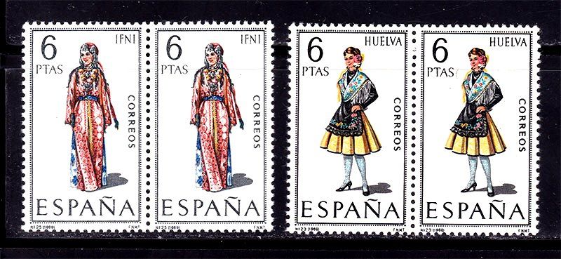 Испания 1968 - 1969  г MNH - костюмы - - фото фото фото 0