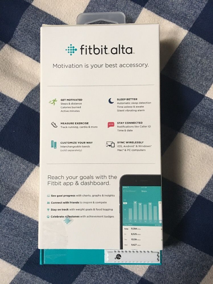 Спорт  часы-браслет Фитнес-трекер Fitbit Alta Black Small (FB406BKS) - фото фото фото 2