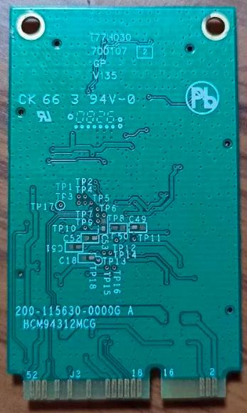 WIFI Модуль Broadcom BCM94312MCG  (mini PCI-E, 2.4 GHz) - фото фото фото 1