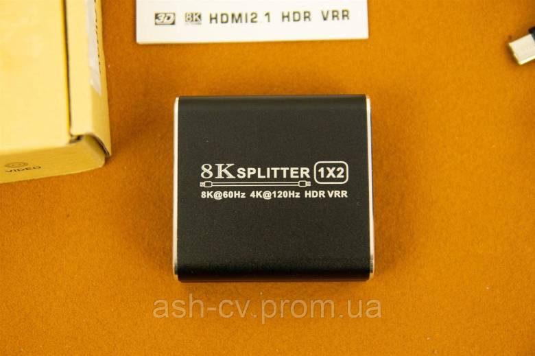 Спліттер, HDMI, 1x2, 8K, 4K, Splitter, HDR, VRR - фото фото фото 1