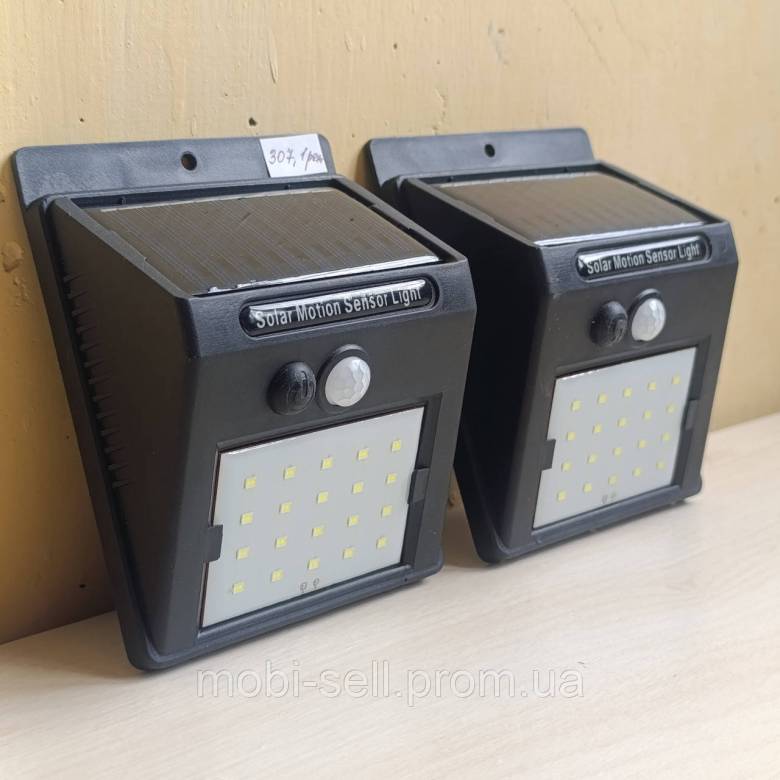 2 шт. Солнечные LED светильники Solar Light с датчиком движения и освещения - фото фото фото 1