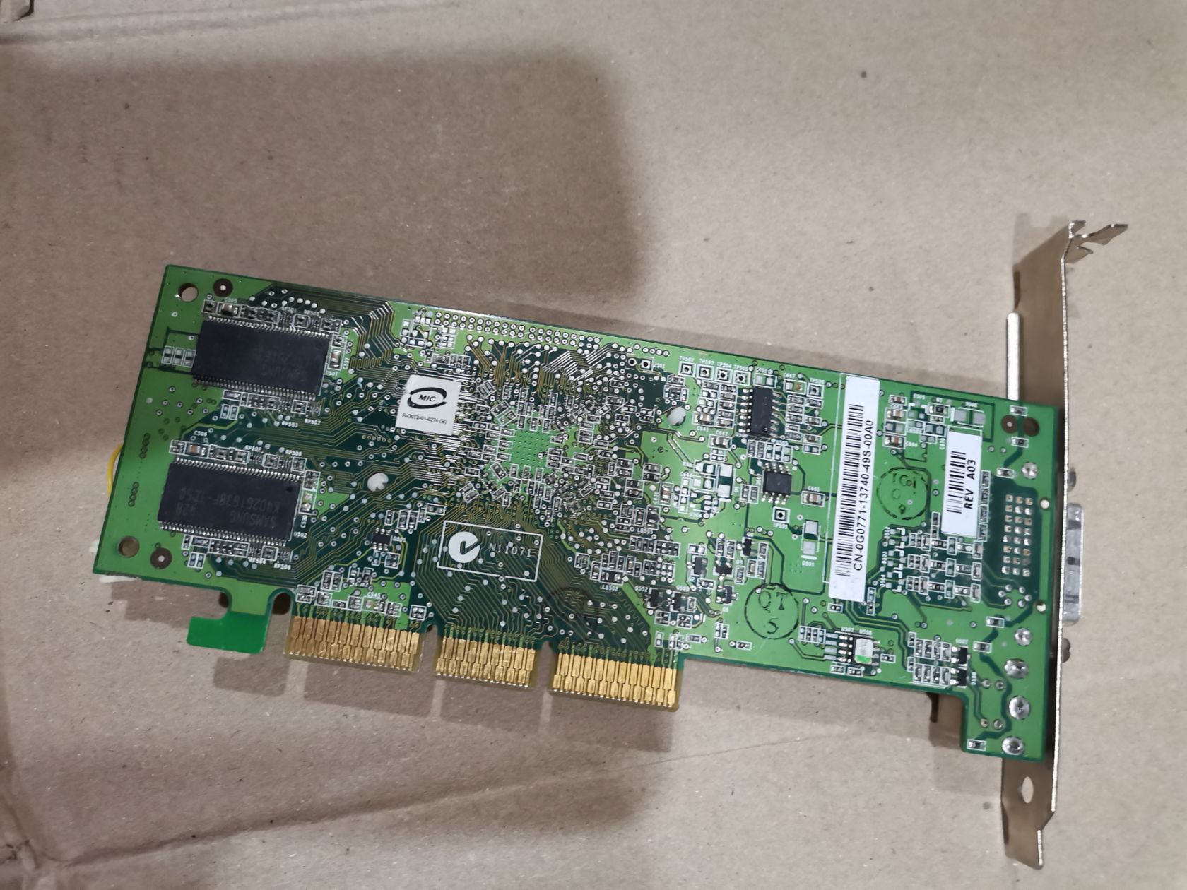 Видеокарта відеокарта AGP NVIDIA GeForce4 MX 440-SE - фото фото фото 2