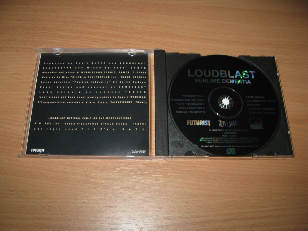 LOUDBLAST - Sublime Dementia   (1993 NOISE FUTURIST 1st press,USA) - фото фото фото 1